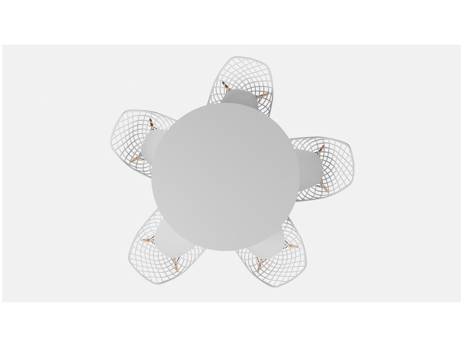 Mesa de Jantar 5 Cadeiras Redonda Branco 