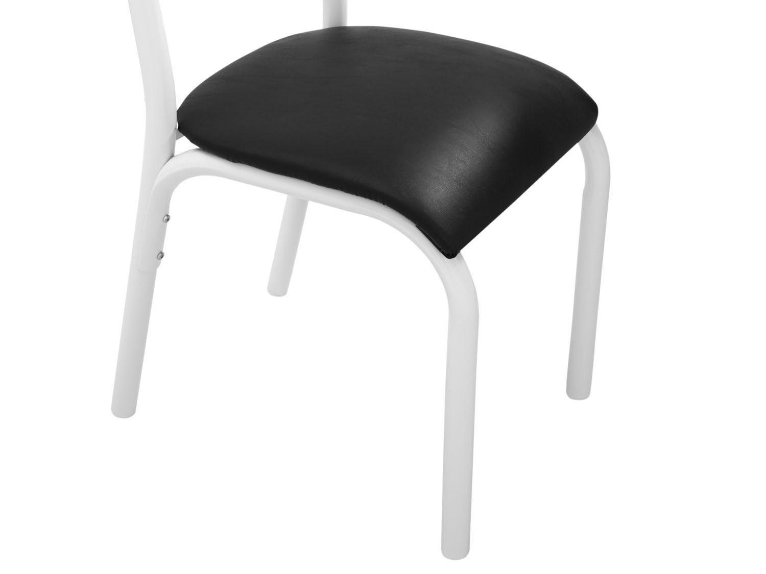 Mesa de Jantar 6 Cadeiras Retangular Aço Tampo Granito Poeme Ciplafe