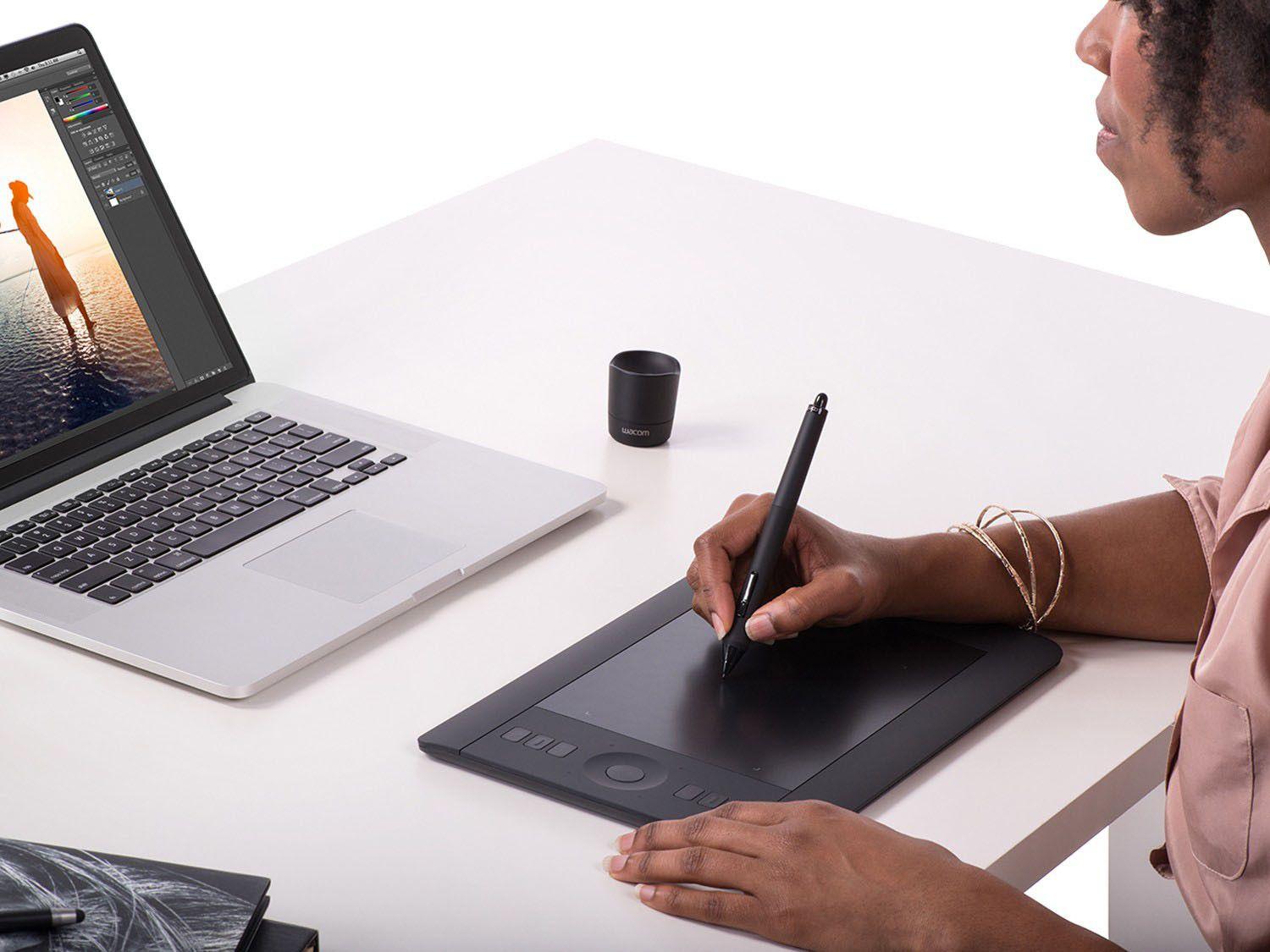 Mesa Digitalizadora Profissional - Wacom Intuos PTH451L - Mesa ...