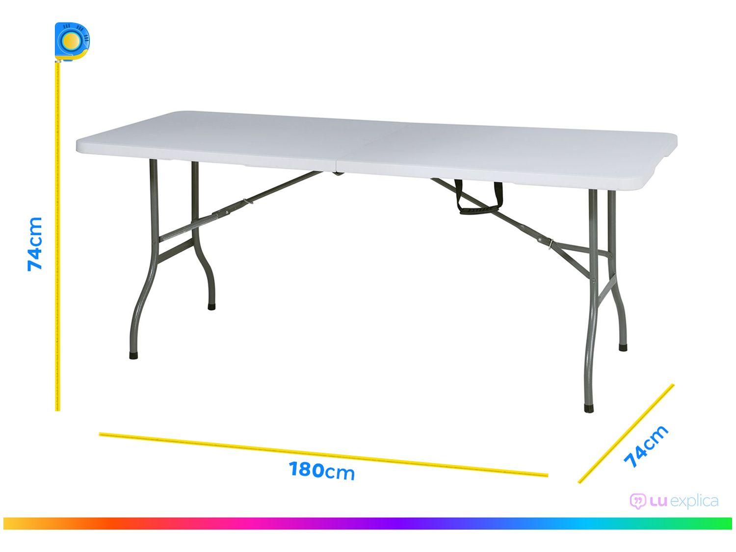 Mesa Dobrável Multiuso 1,80m Otello DOB-BR2