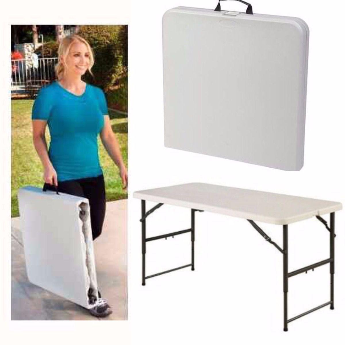 Mesa Dobrável Para Churrasco Maxchief 1,22 Mts C/alça Branco - Mesa ...