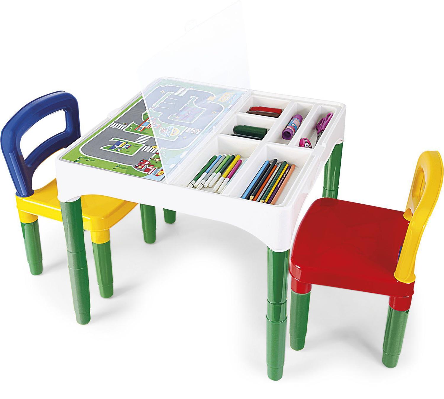 Imagem de Mesa Mesinha Infantil Didática Com Cadeiras Poliplac