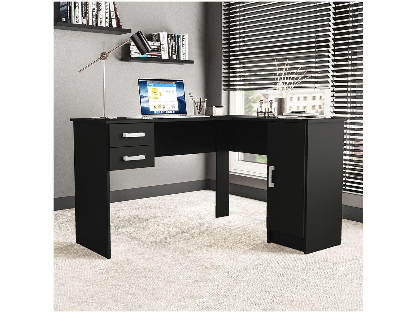 Mesa para Computador de Canto 2 Gavetas 1 Porta Politorno Barcelona