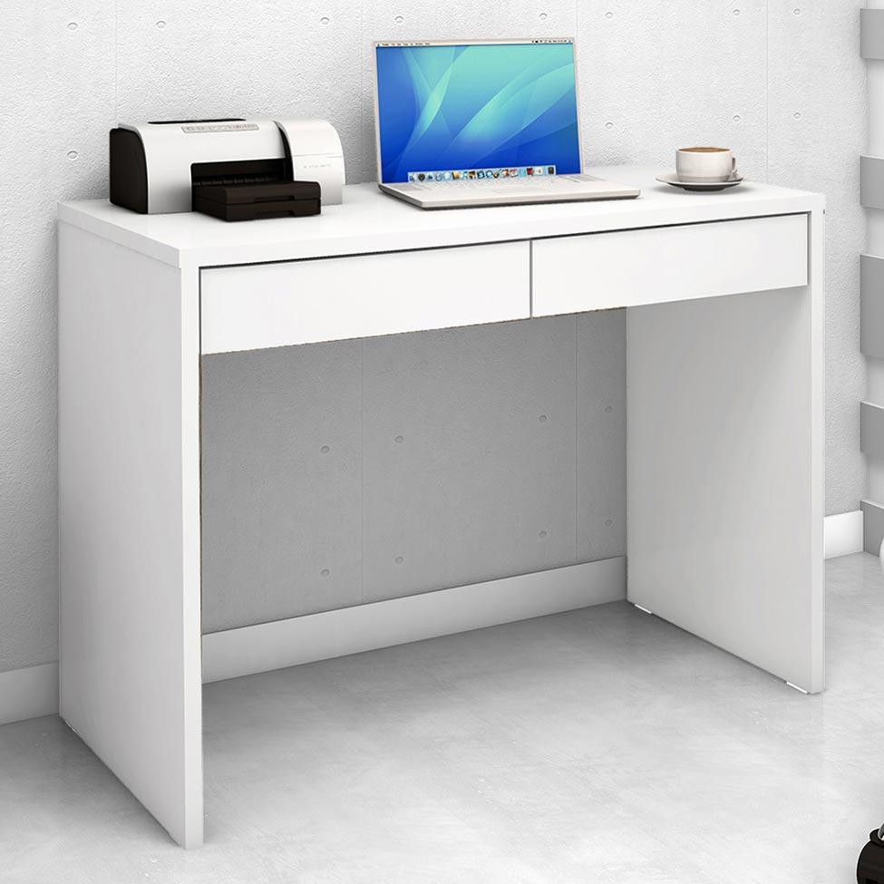 Mesa para Computador JB 6080 Branco Alto Brilho Móveis JB