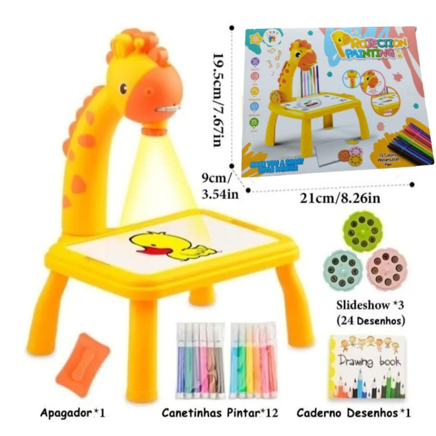 Mesa Mesinha Projetor De Desenho Pintura Infantil Jogo