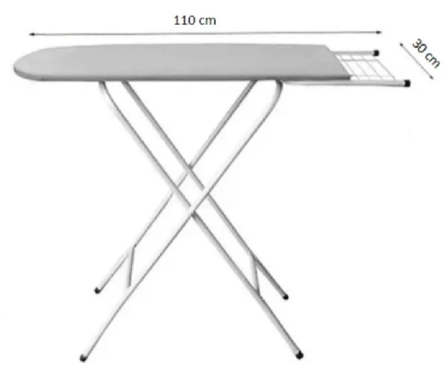 Imagem de Mesa/Tábua Passar Roupa 3 Níveis de Altura c/ Suporte p/ Ferro - KKUtil