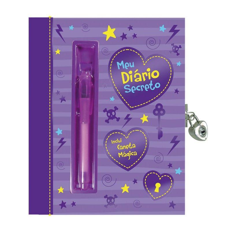 Meu Diário Secreto Com Caneta Mágica Capa Roxa Vale Das Letras