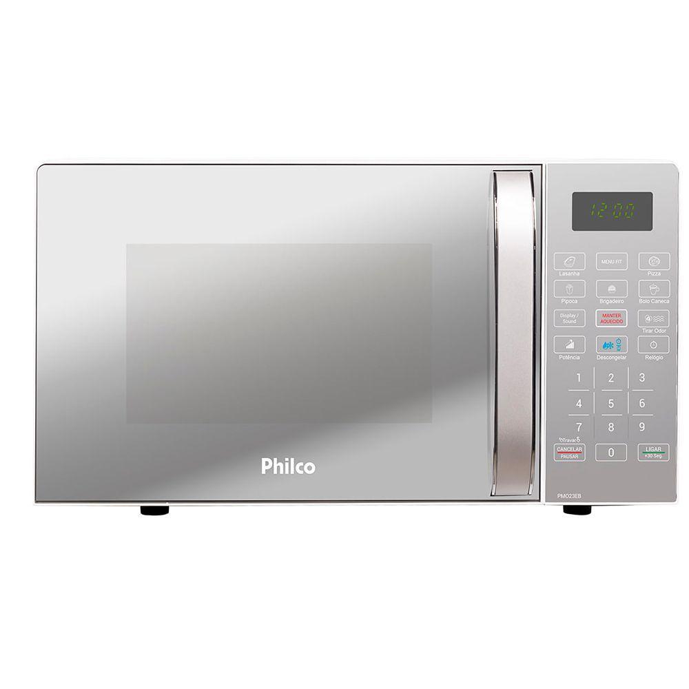 Micro-Ondas 20 Litros Philco Branco/Espelhado 127V PMO23EB - Micro-ondas -  Magazine Luiza