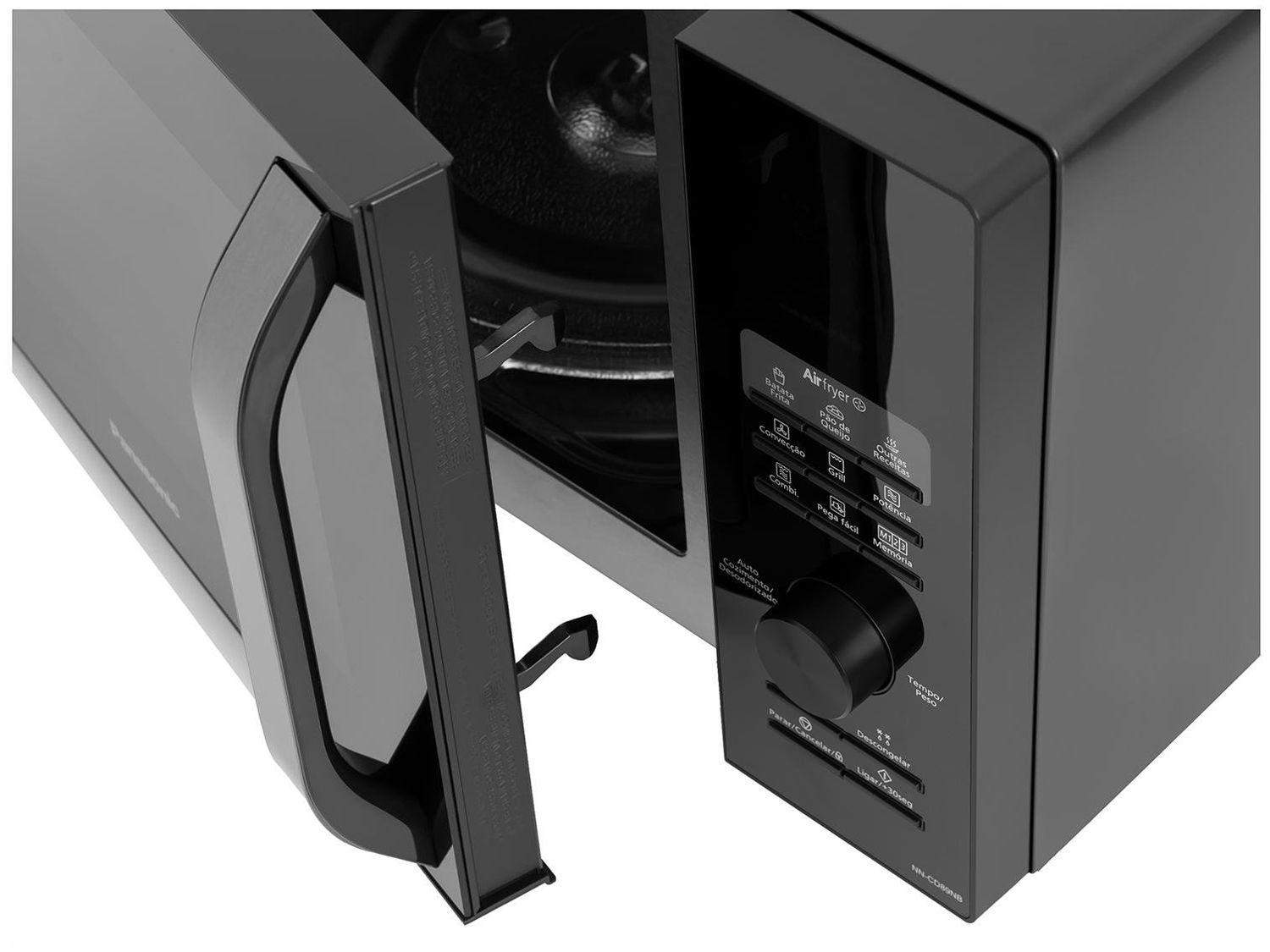 Micro-ondas AirFryer 4 em 1 Panasonic CD89 Black Glass 30L