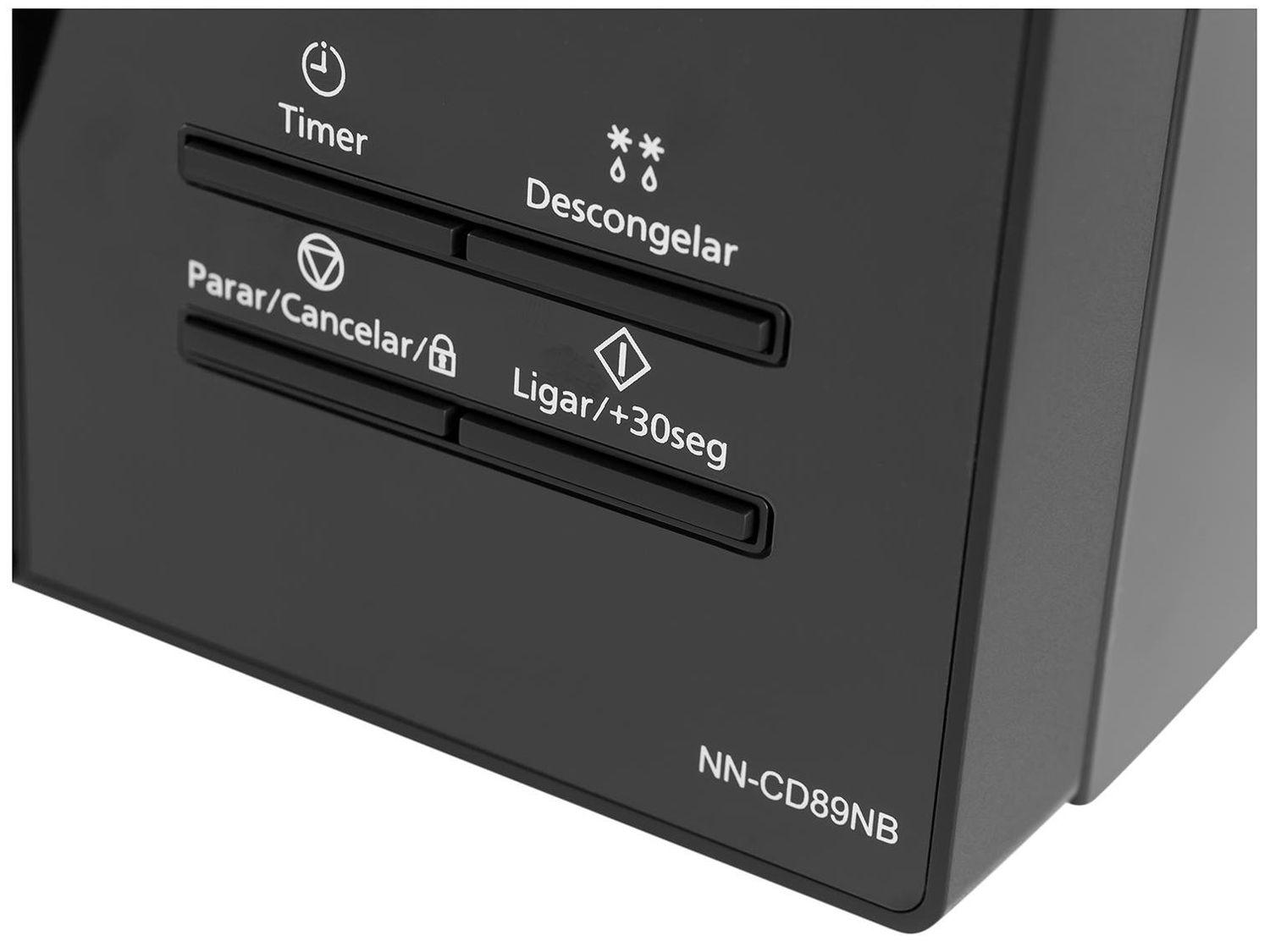Micro-ondas AirFryer 4 em 1 Panasonic CD89 Black Glass 30L