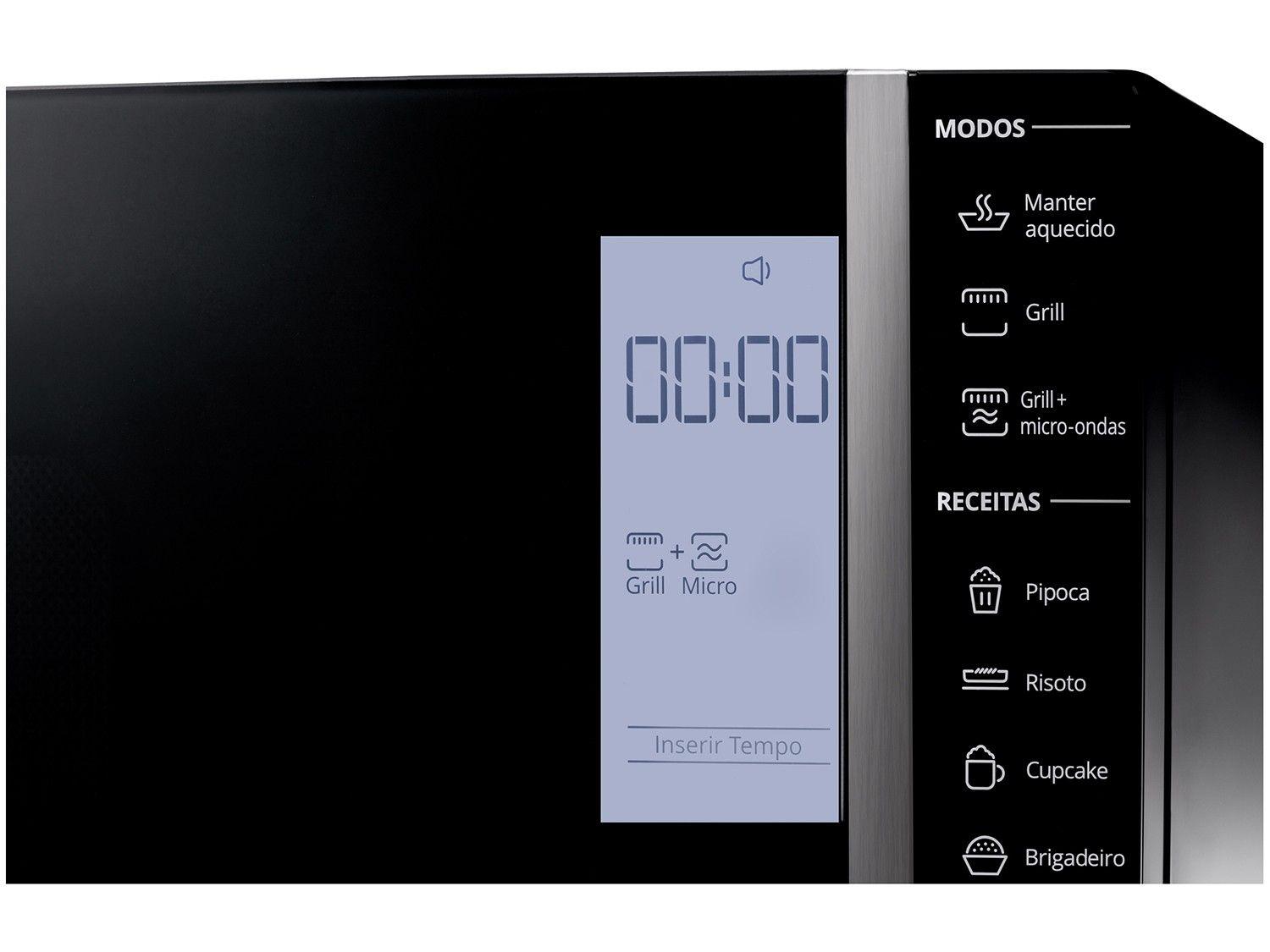 Micro-ondas Brastemp 32L Preto com Grill BMG45AE
