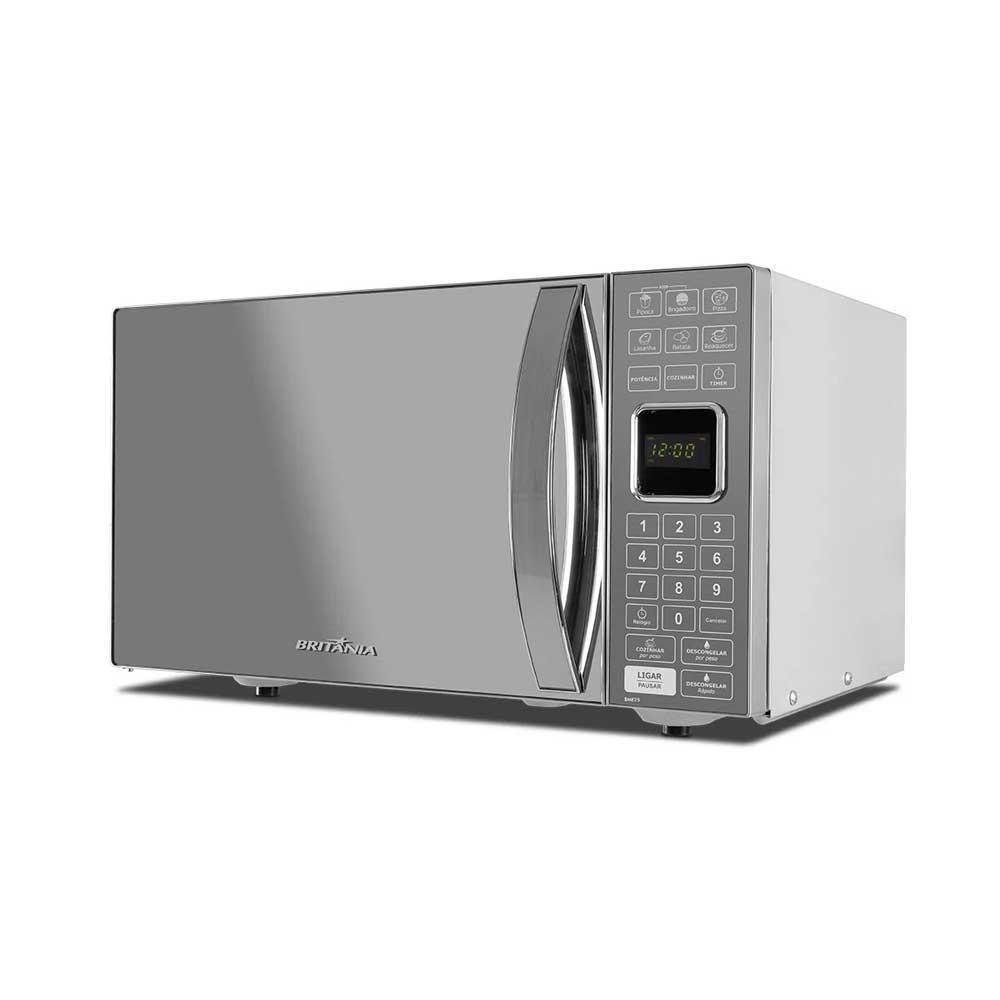 Micro-ondas Britânia 25 Litros BME25 Espelhado - 127V - Lâmpada para ...