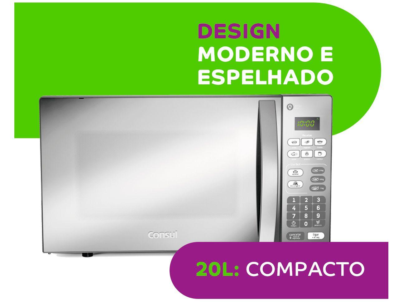 Micro-ondas Consul 20L Cinza