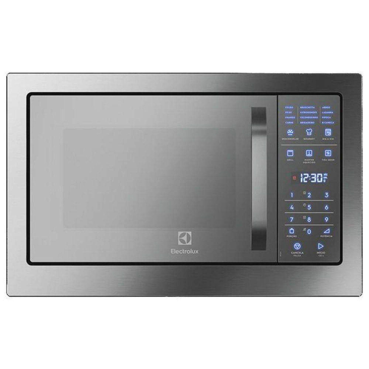 Micro-ondas Electrolux 28L de Embutir com Grill MB38T Cinza - Micro ...
