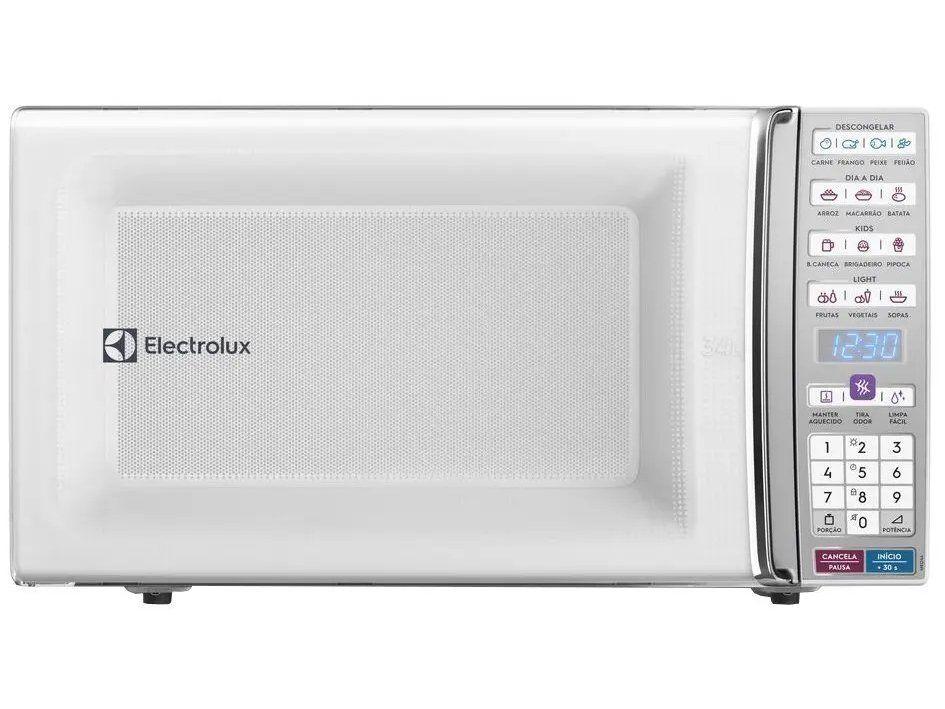 Micro-ondas Electrolux 34L Função Tira Odor e Manter Aquecido Branco MEO44