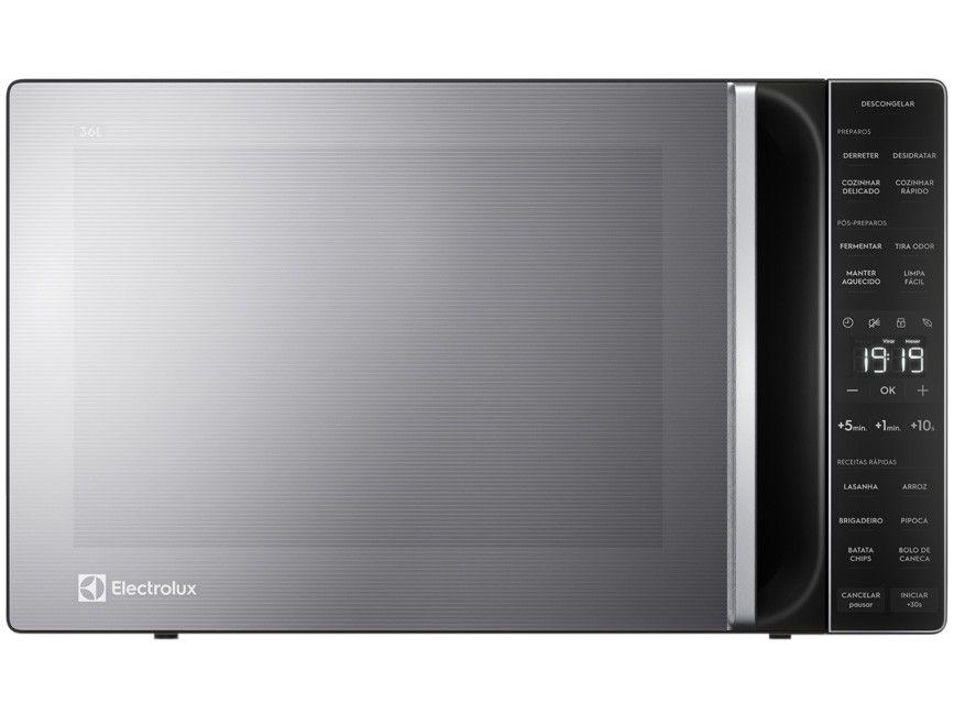 Micro-ondas Electrolux 36L Prata e Preto Espelhado Efficient ME36S