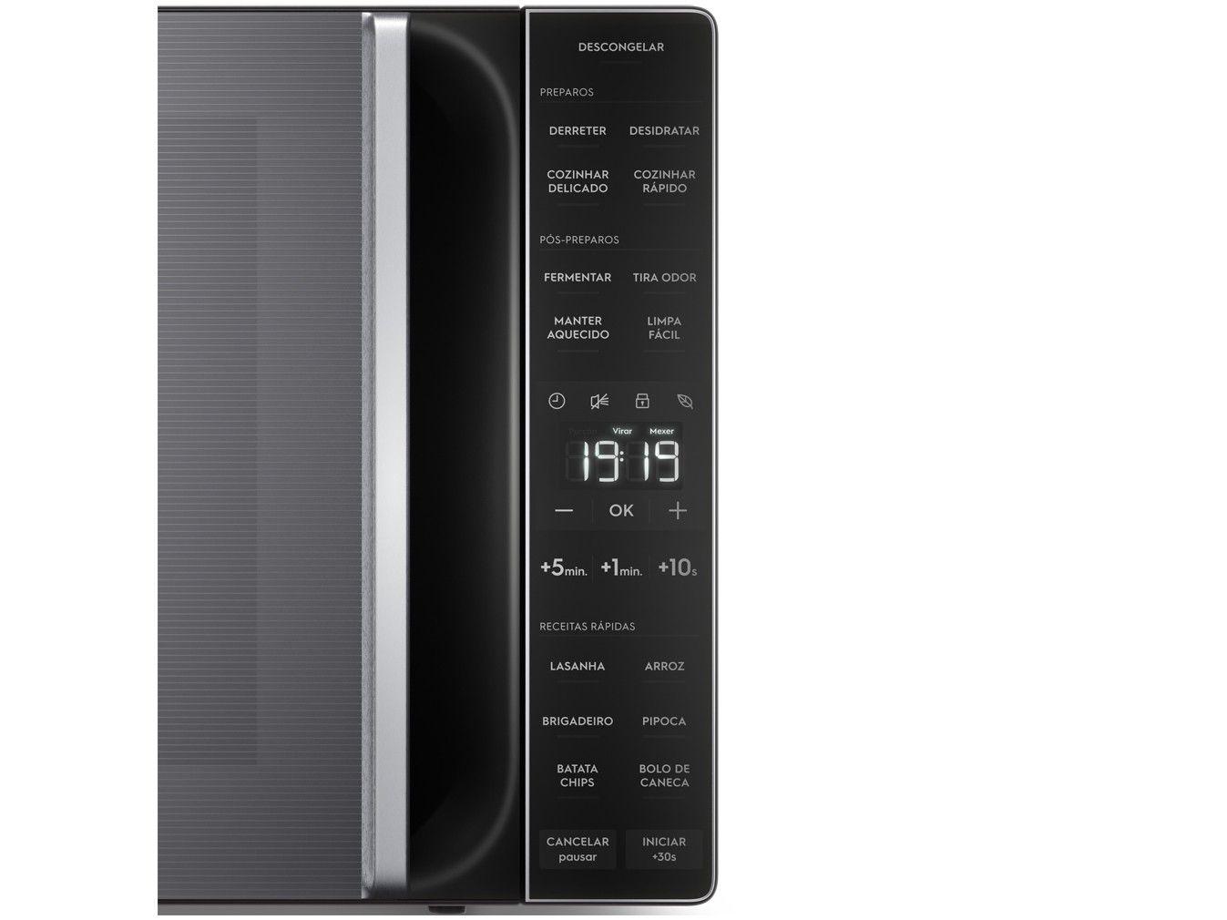 Micro-ondas Electrolux 36L Prata e Preto Espelhado Efficient ME36S