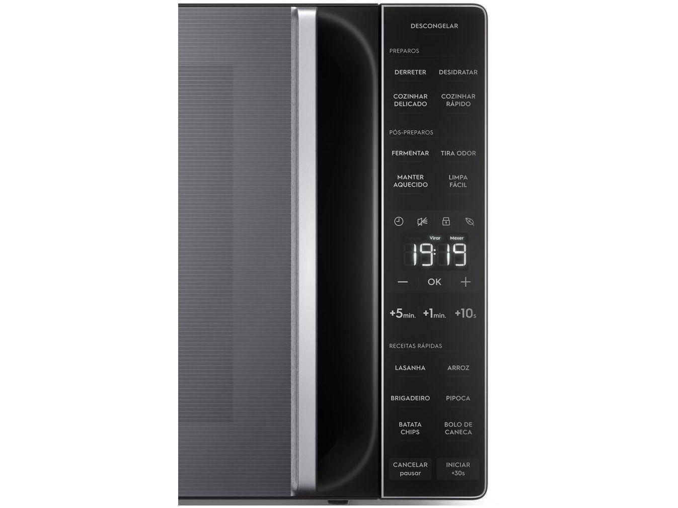 Micro-ondas Electrolux 36L Prata e Preto Espelhado Efficient ME36S