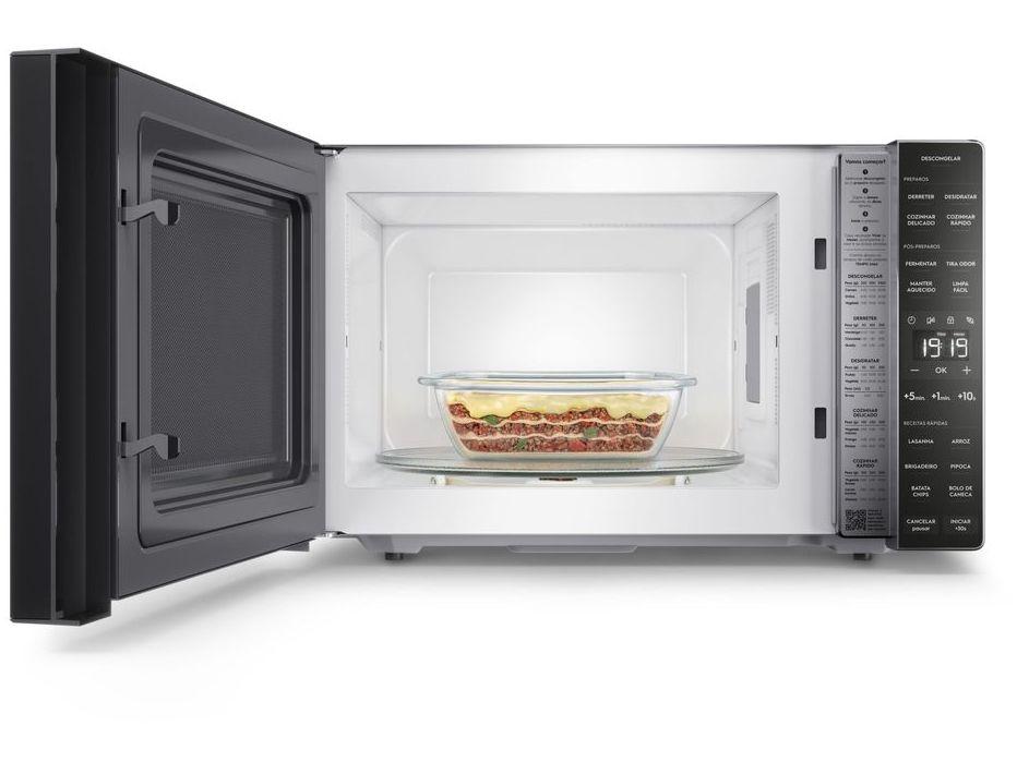 Micro-ondas Electrolux 36L Prata e Preto Espelhado Efficient ME36S