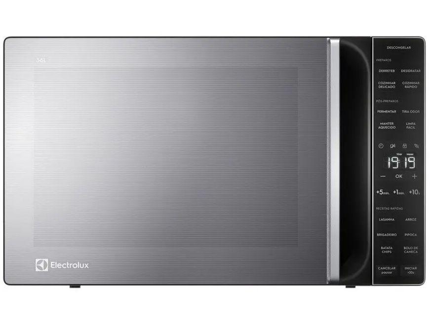 Micro-ondas Electrolux 36L Prata e Preto Espelhado Efficient ME36S