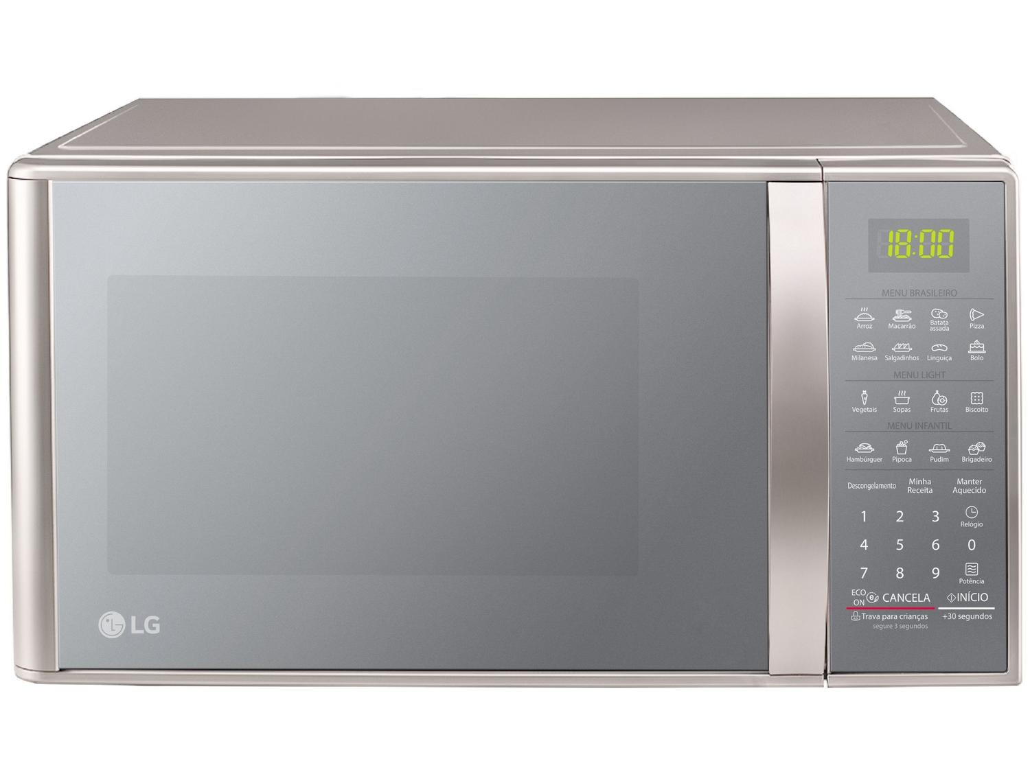 Micro-ondas LG 30L Prata MS3043BR