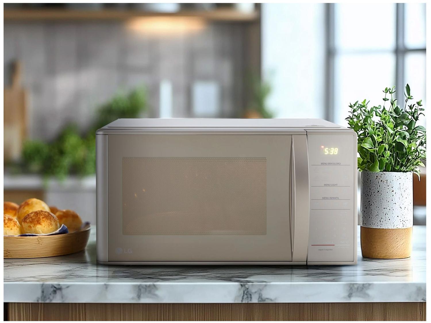 Micro-ondas LG 30L Prata MS3043BR