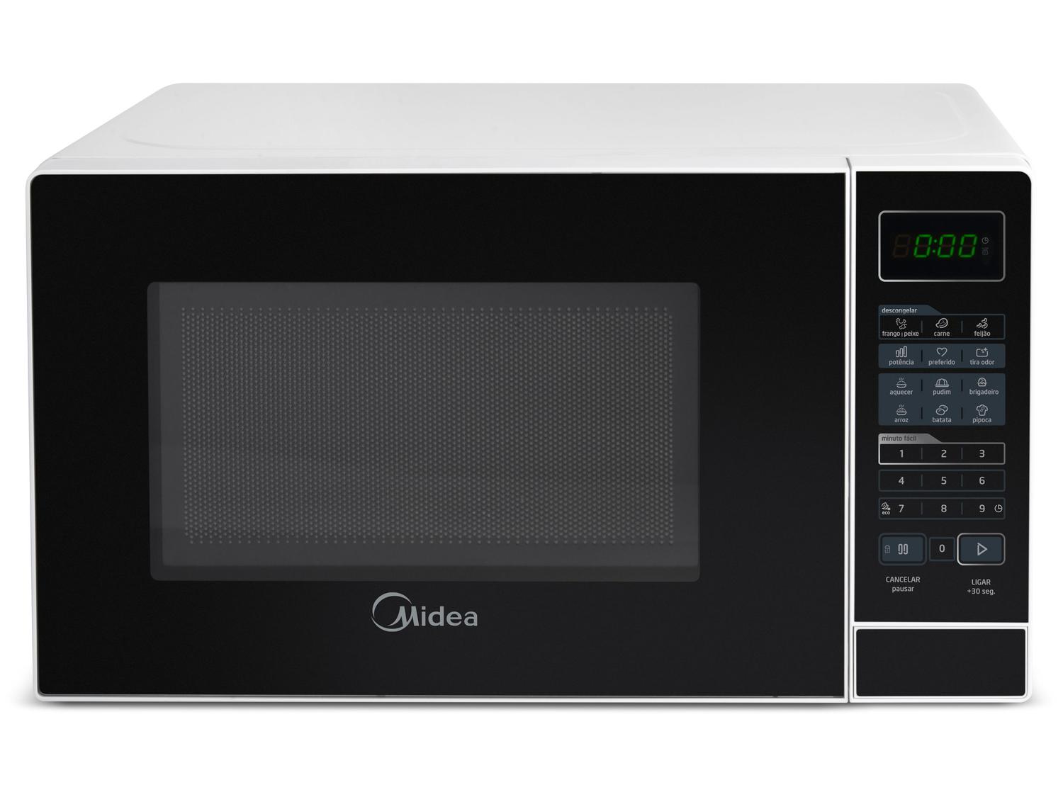 Micro-ondas Midea 20L Branco e Preto MRAS21