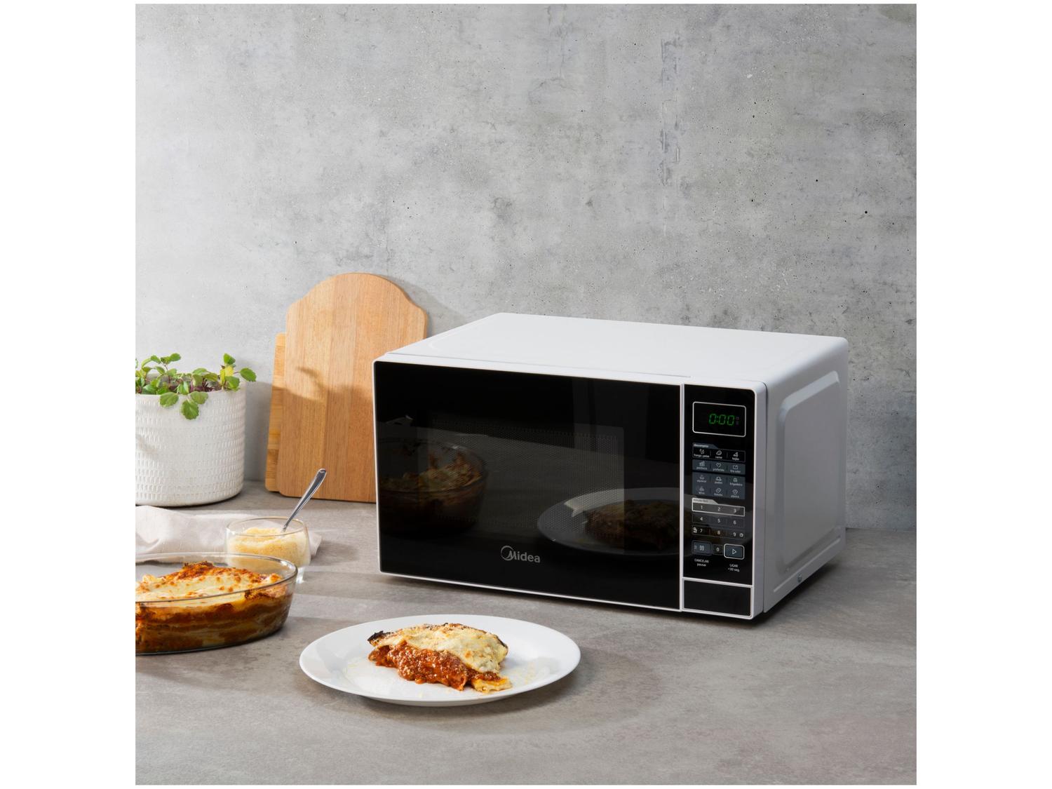 Micro-ondas Midea 20L Branco e Preto MRAS21