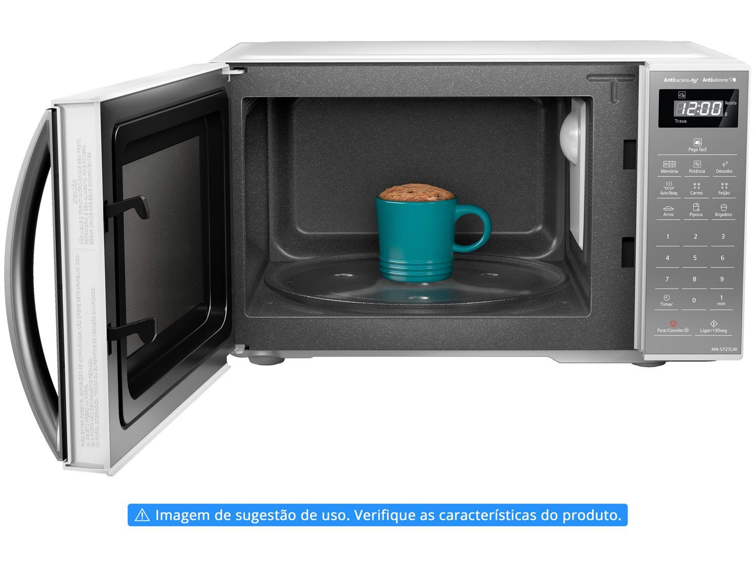 Micro-ondas Panasonic 21L NN-ST27L Branco Espelhado