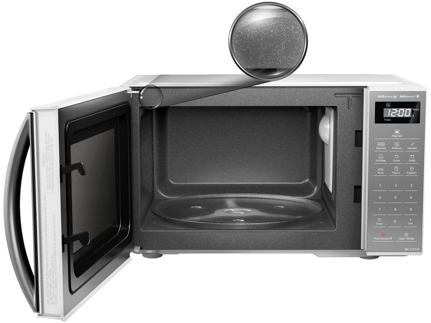 Micro-ondas Panasonic 21L NN-ST27L Branco Espelhado