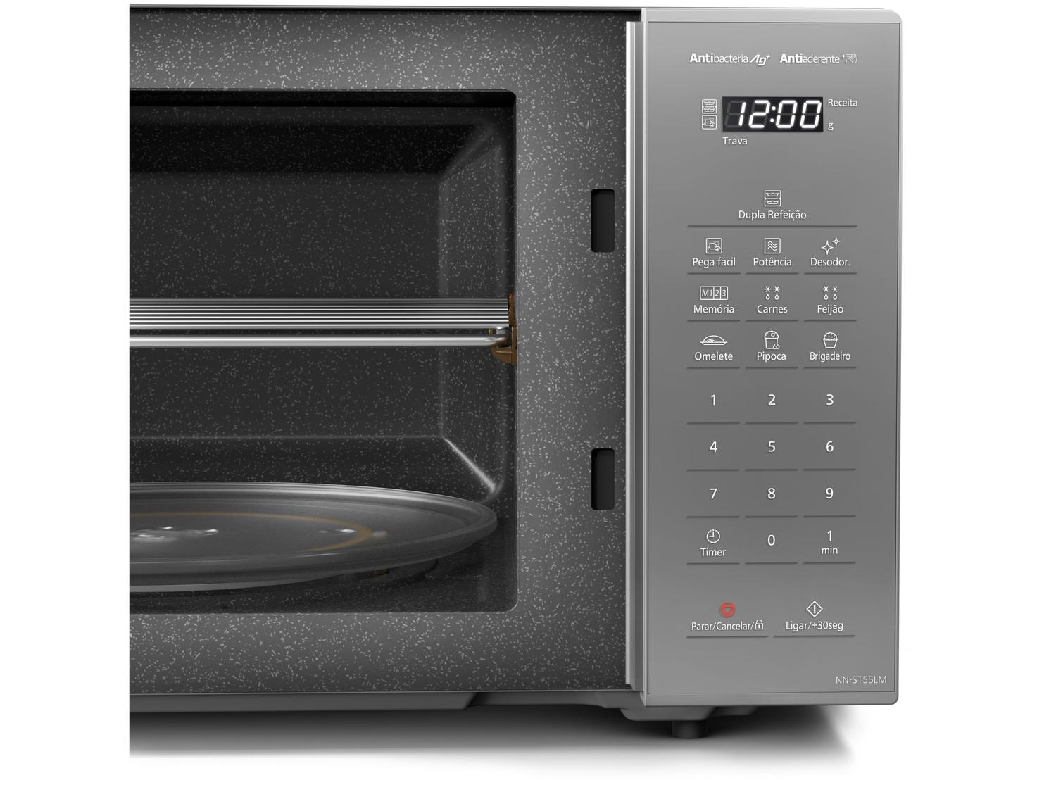 Micro-ondas Panasonic 27L NN-ST55LM Prata