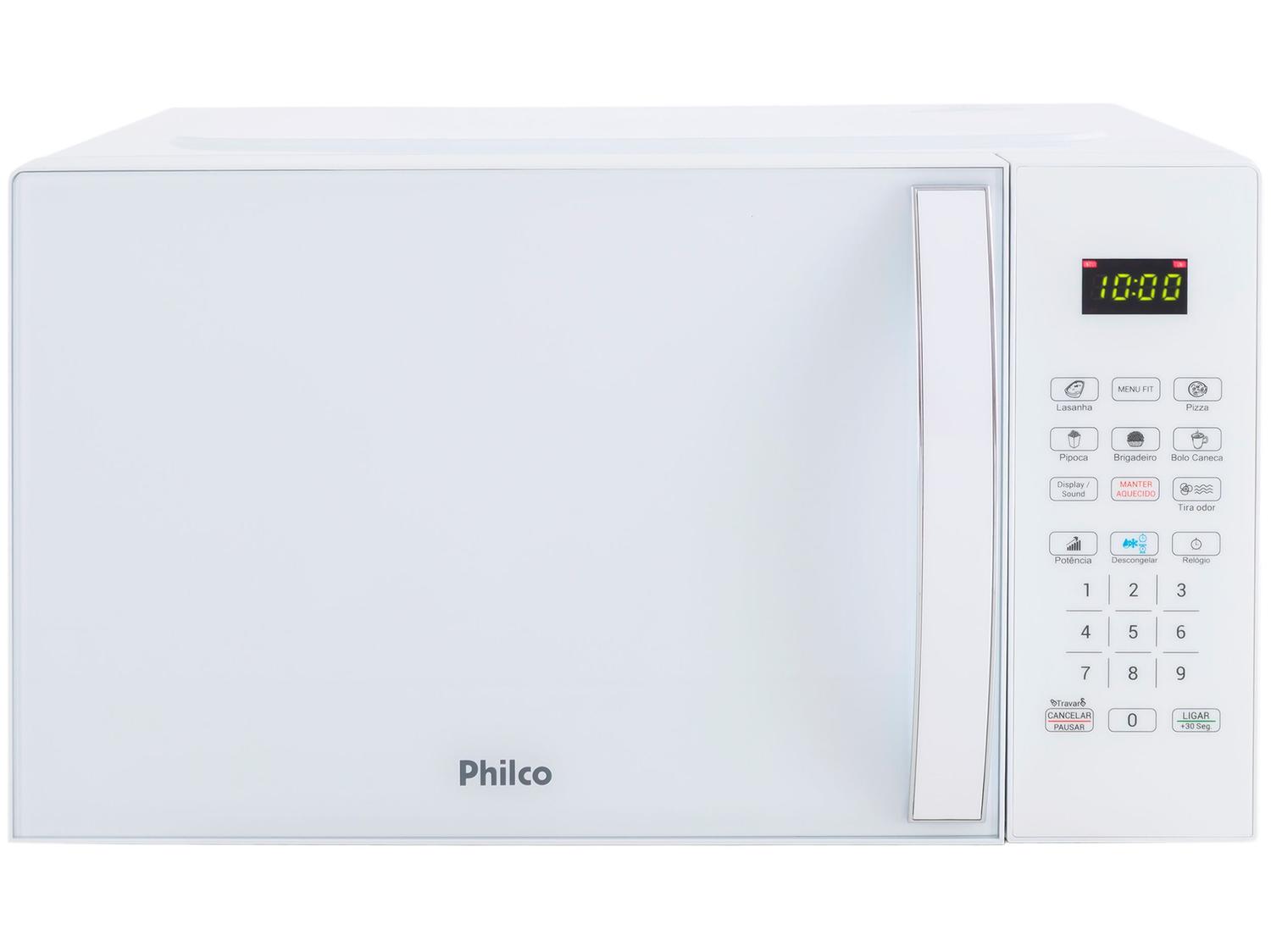 Micro-ondas Philco 20L Multifunções Limpa Fácil PMO23BB Branco
