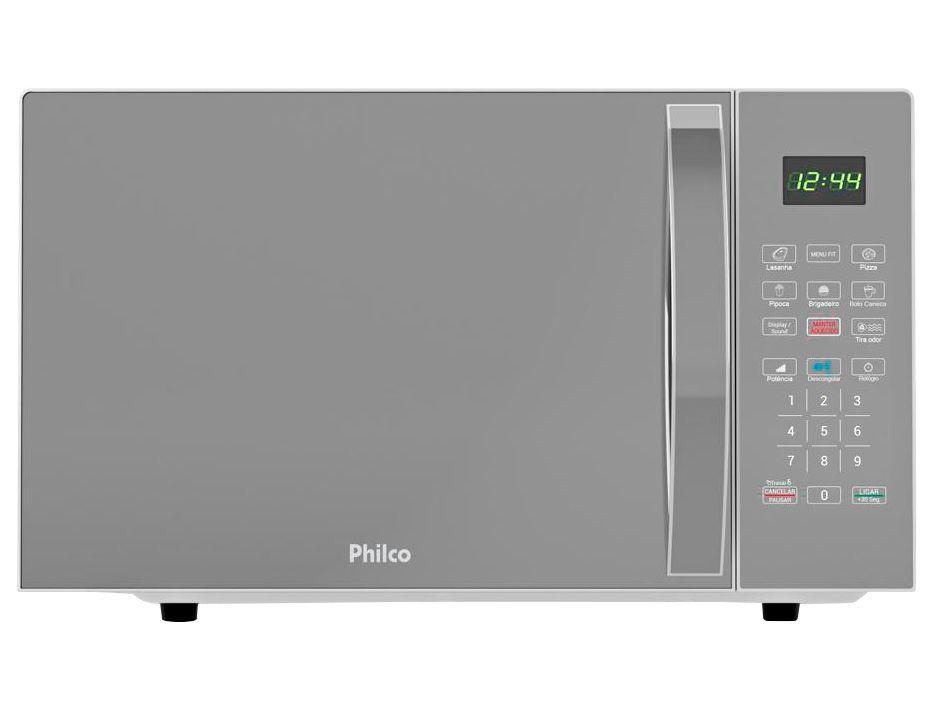 Micro-ondas Philco 28L Prata Espelhado PMO30S