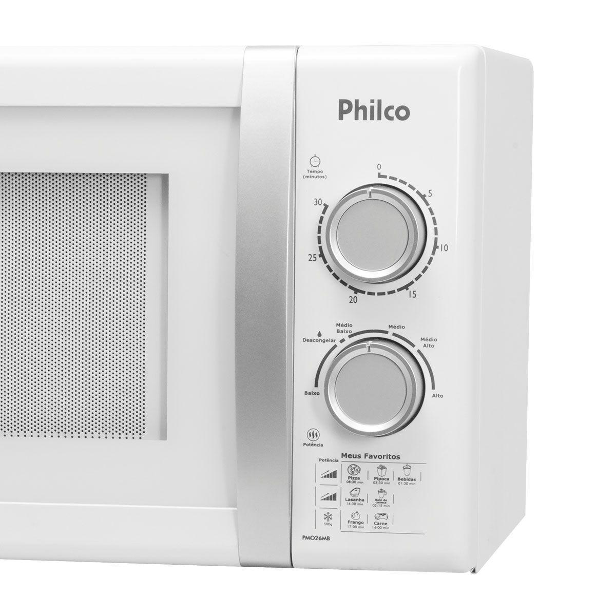 Microondas Philco PMO26MB 26 Litros Microondas Magazine Luiza