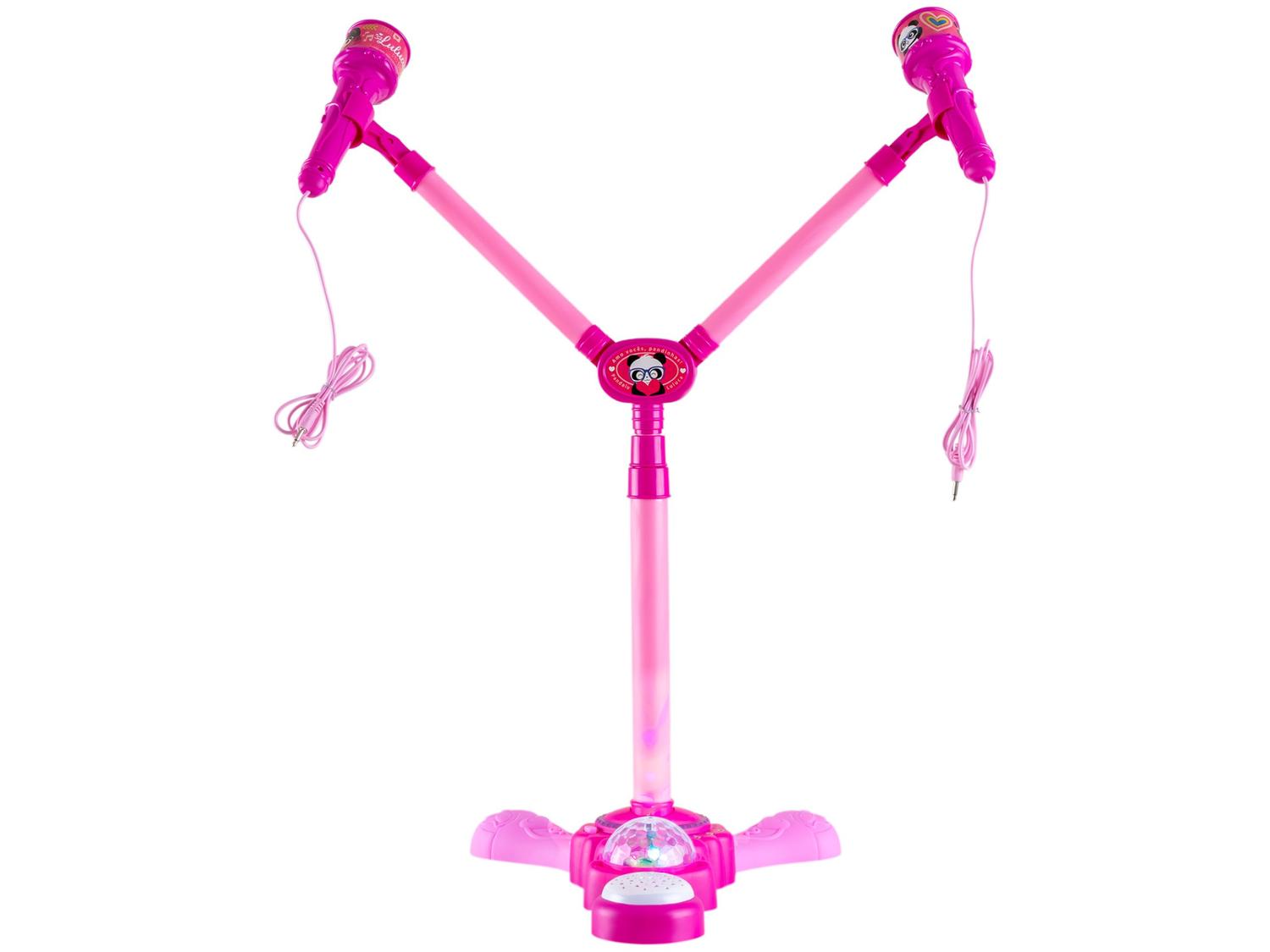 Microfone Com Pedestal Luluca Fun
