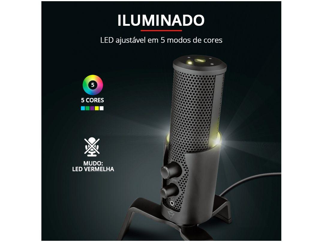 Microfone Condensador Profissional Streaming