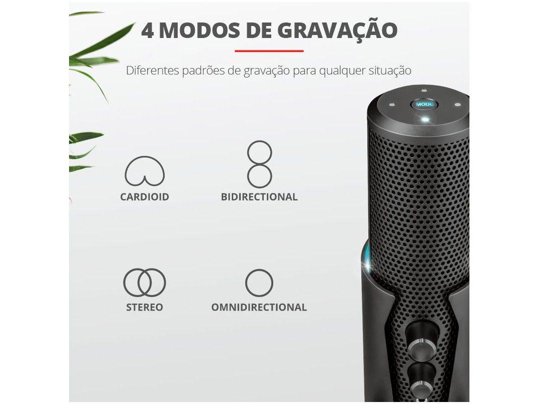 Microfone Condensador Profissional Streaming