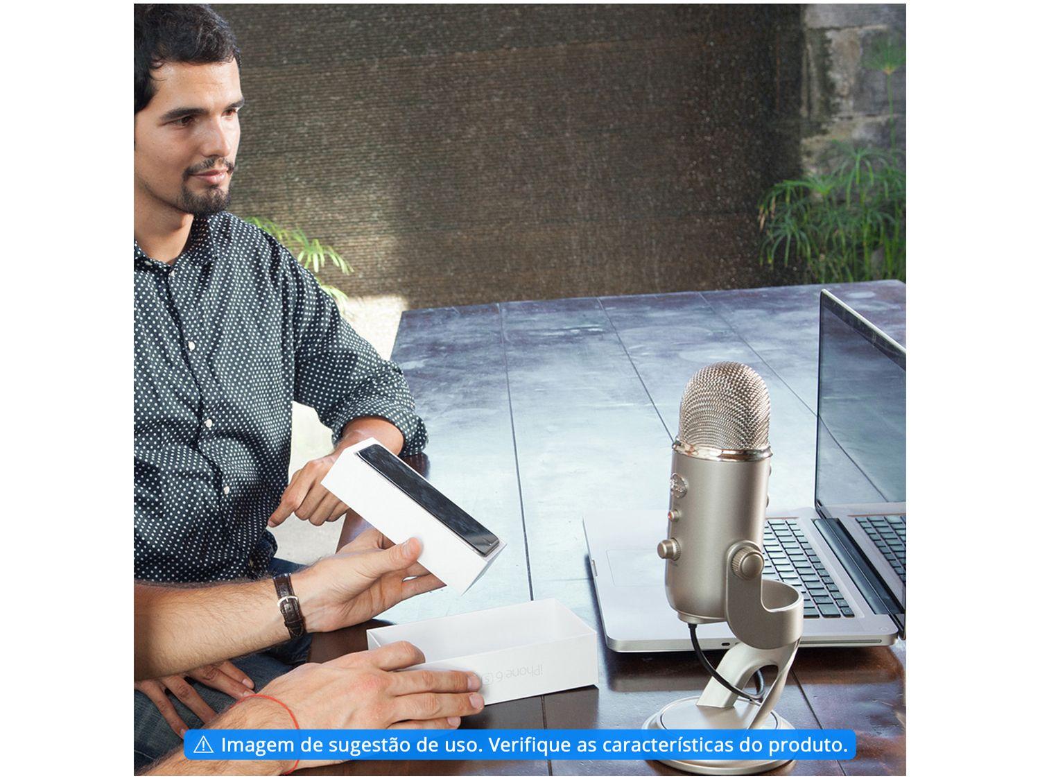 Microfone Condensador Streaming Blue Yeti USB