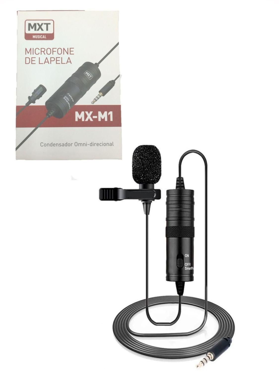 Rarity seafood triumphant Microfone de Lapela Condensador Omnidirecional MX-M1 - MXT - Microfone de  Lapela - Magazine Luiza