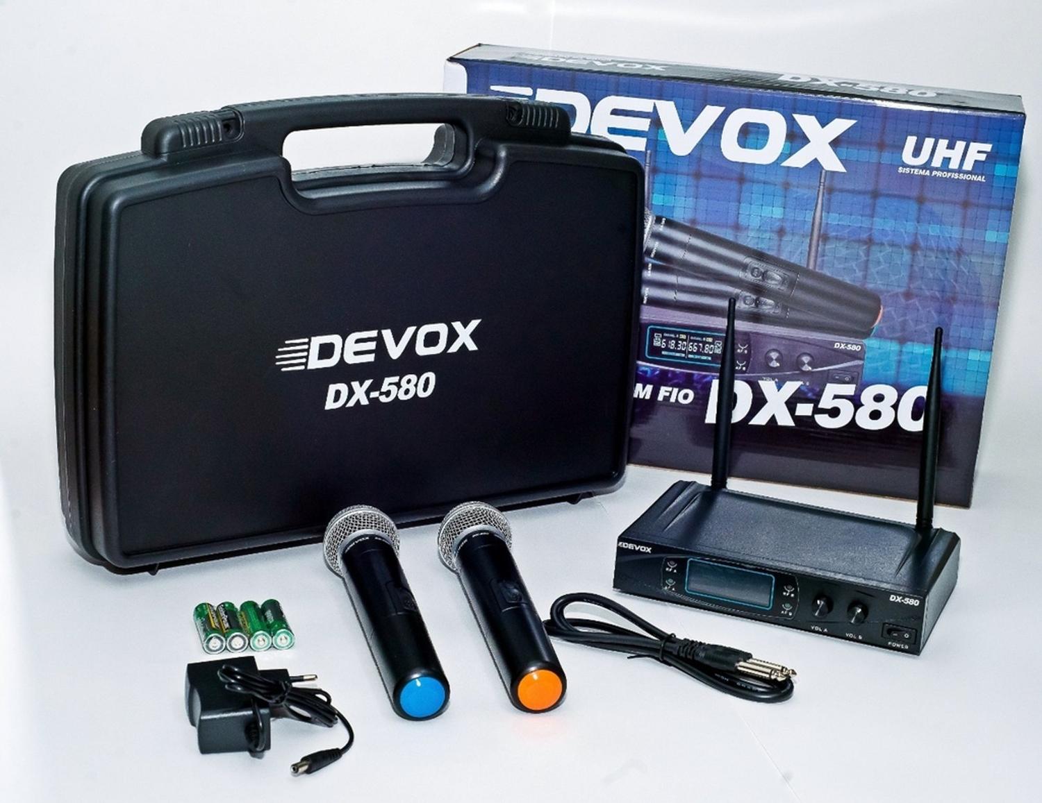 Microfone devox dx580 ( microfone sem fio duplo uhf ) - Microfone Dinâmico  - Magazine Luiza