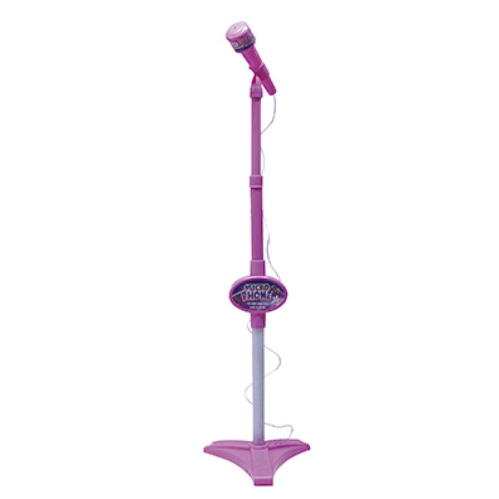 Microfone Infantil Com Pedestal Conecta Com Smartphone Rosa- PICAPAU ...