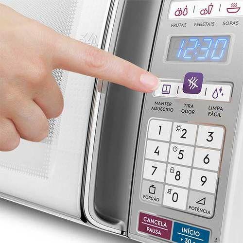 Microondas electrolux meo44 34 litros branco Microondas Magazine Luiza