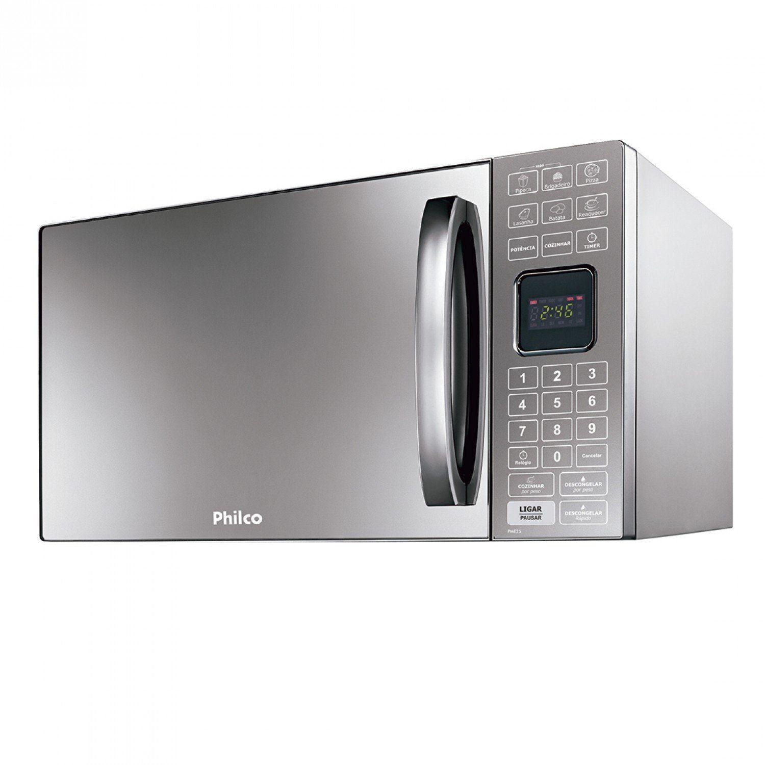 Microondas PME25 25L Philco 127V Inox Microondas Magazine Luiza