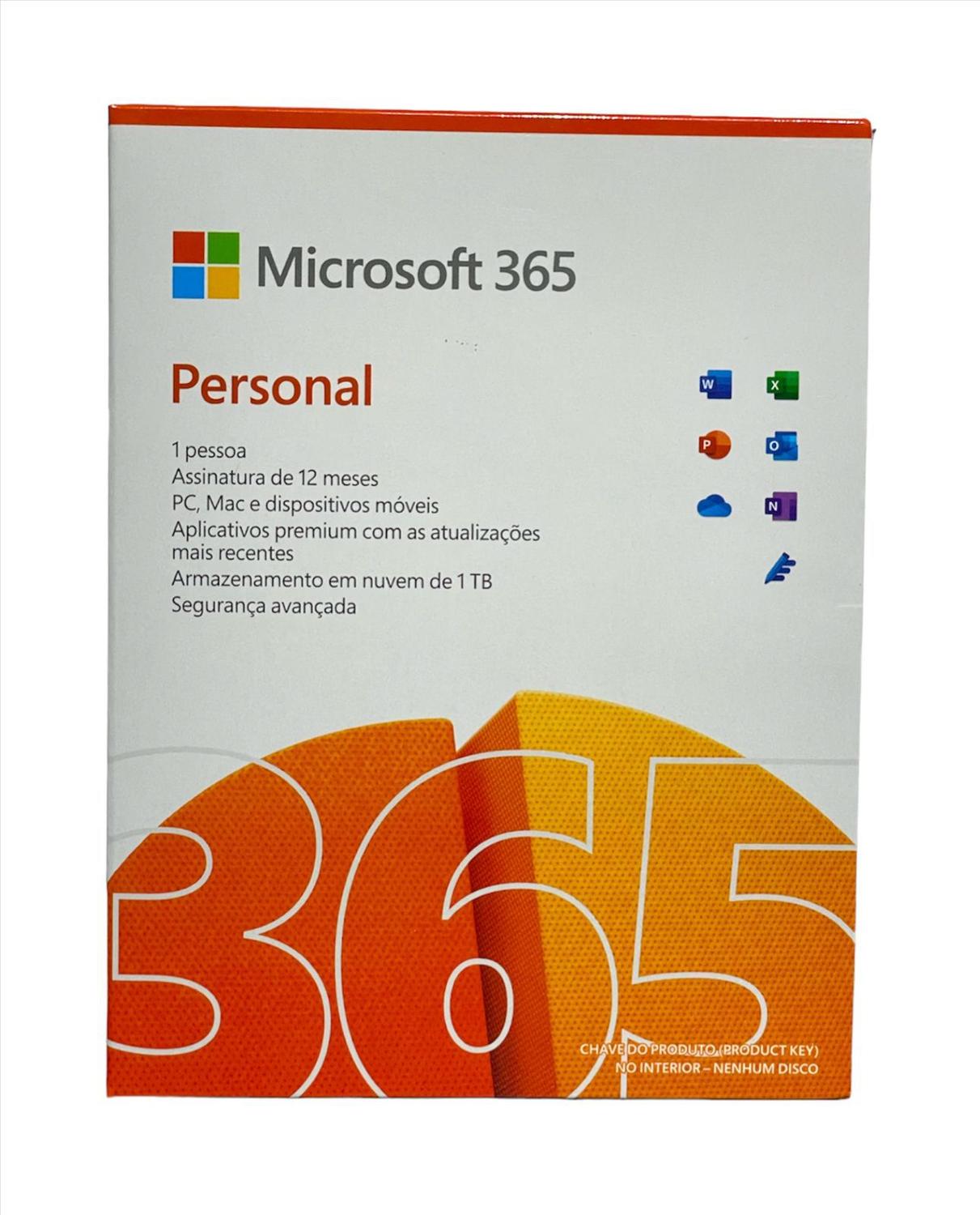 Microsoft Office 365 Personal 1 Usuário - Mídia Física - Pacote Office -  Magazine Luiza