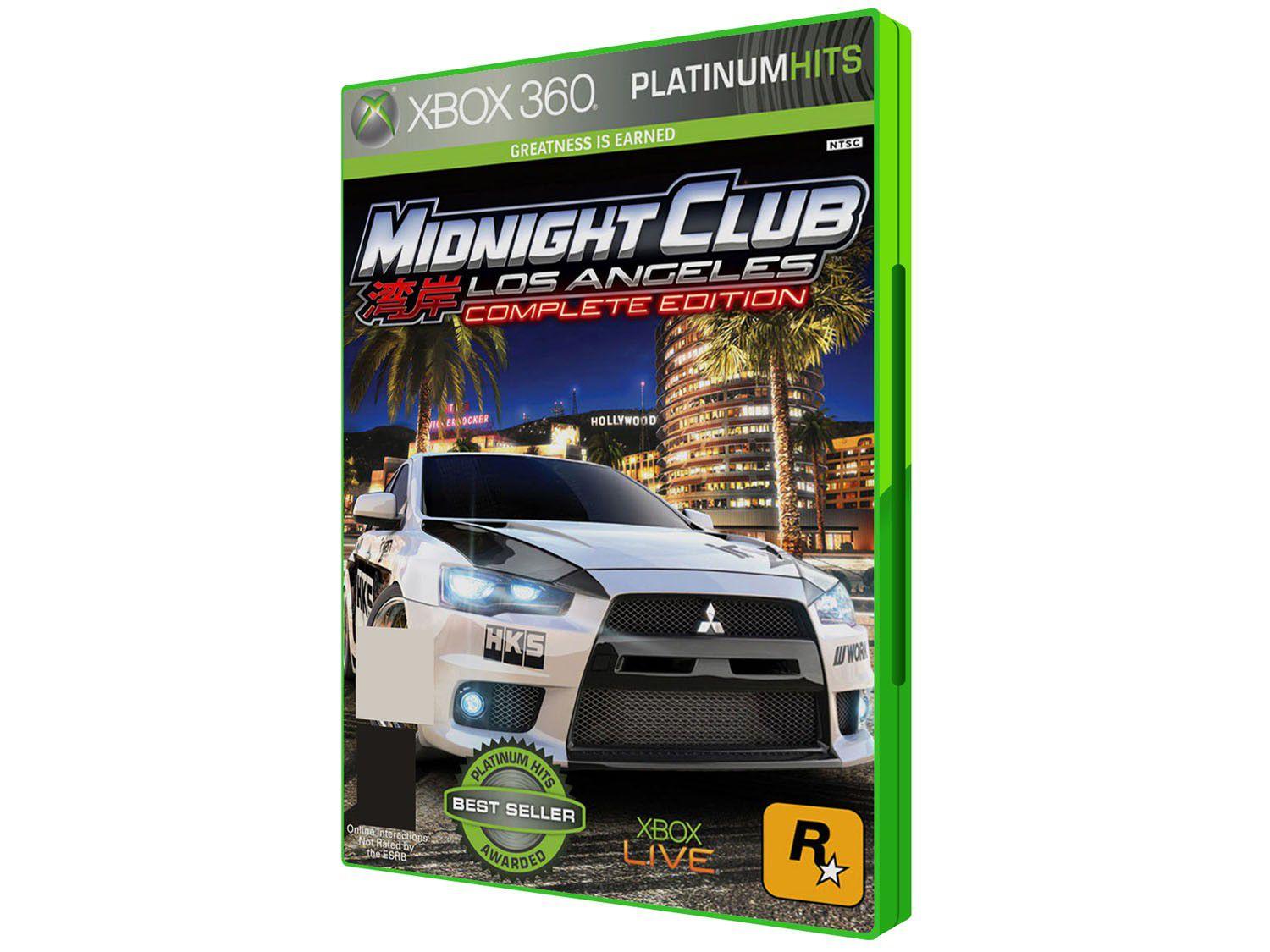 Midnight Club Los Angeles: Complete Edition - para Xbox 360 - Rockstar -  Outros Games - Magazine Luiza