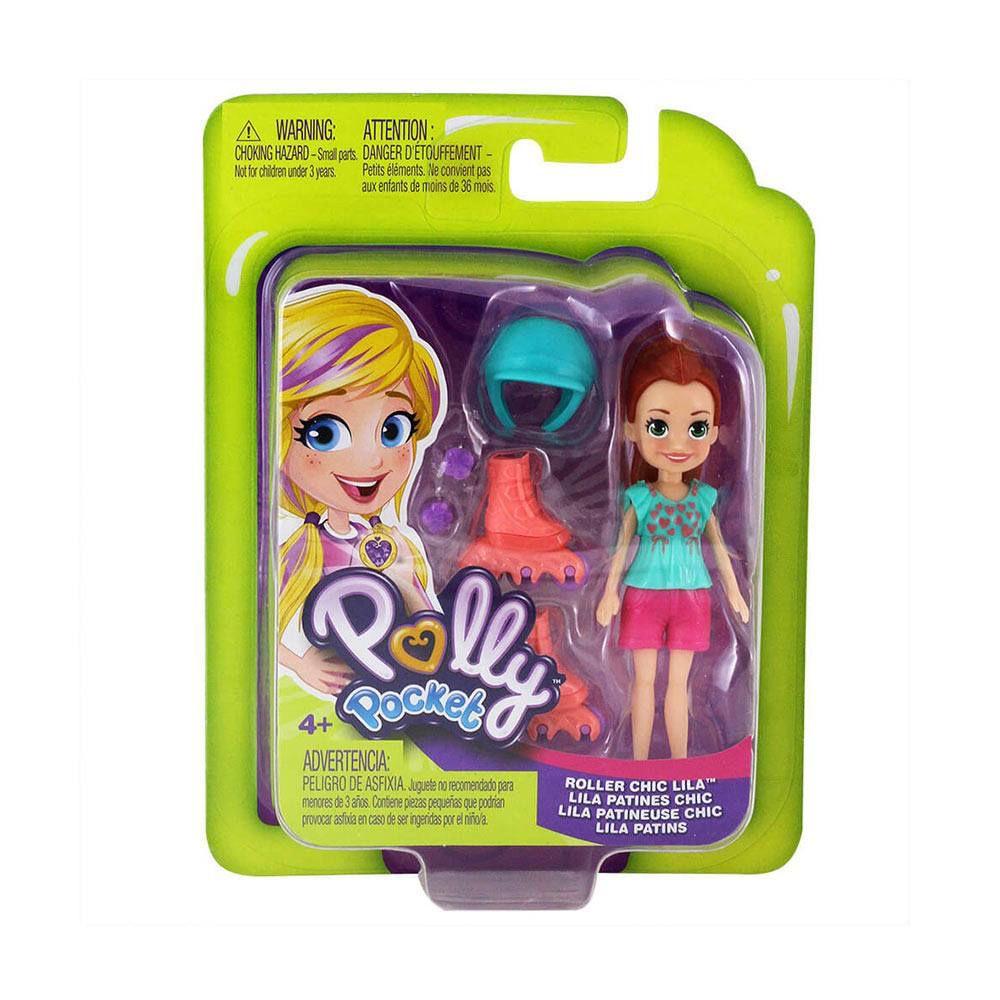 Mini Boneca Polly Pocket - Lila Patins 