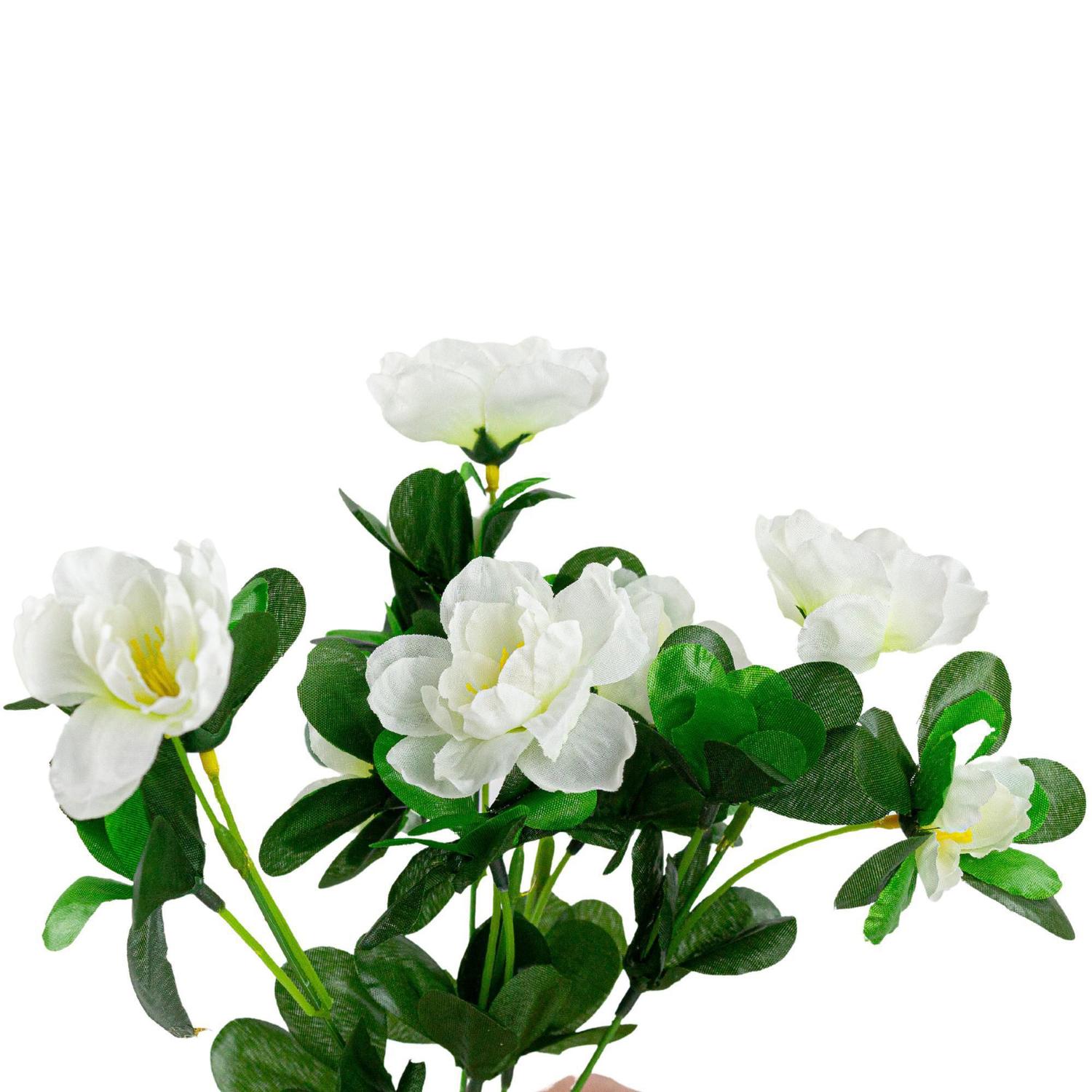 Mini Buque Azaleia Flor Planta Artificial Dobrável Branco - Pra Flor -  Buquê de Flor - Magazine Luiza