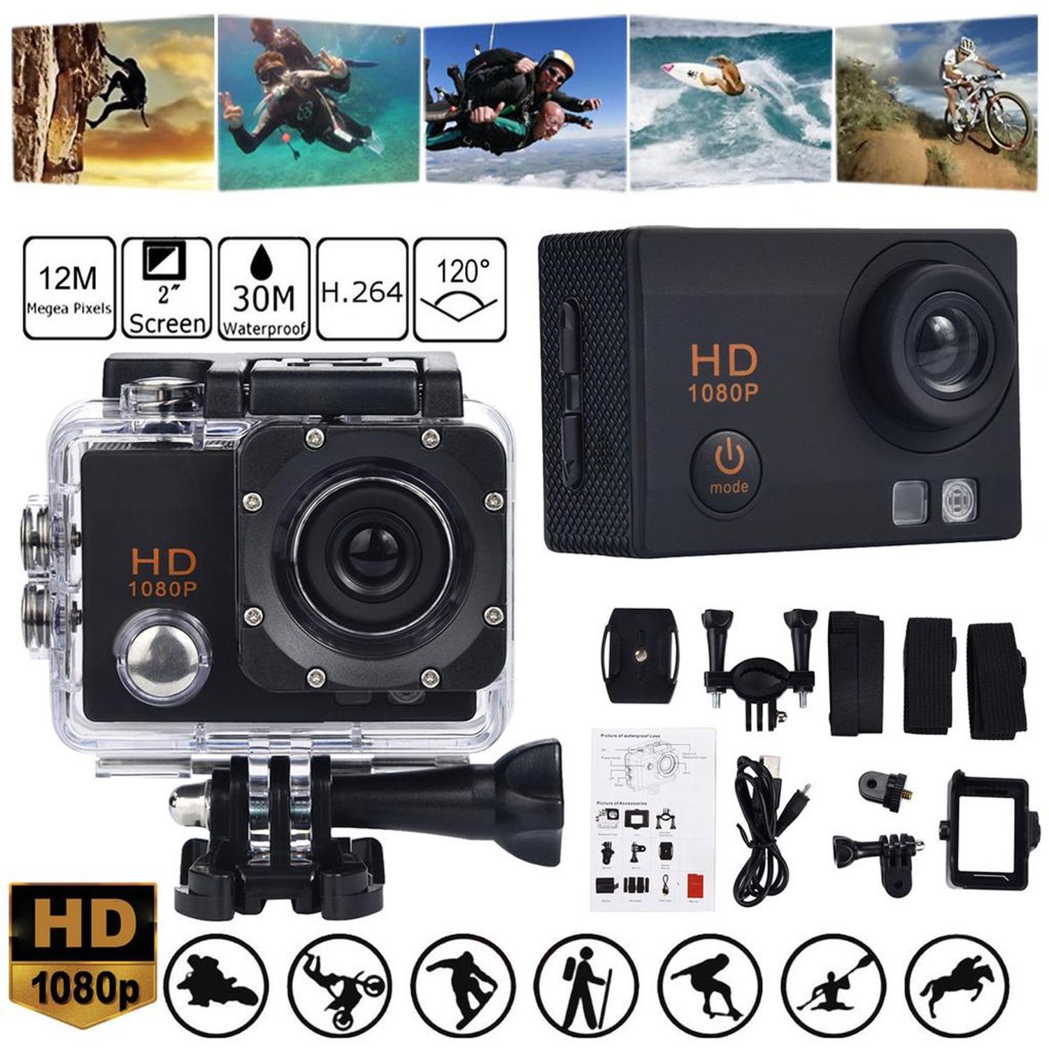 Mini Câmera Filmadora Sports Full Hd Carro Bike Moto Hdmi à prova dágua -  Filmadora - Magazine Luiza