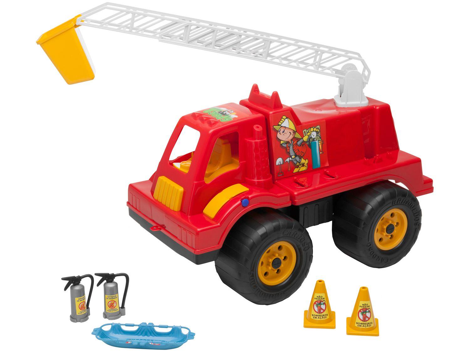 Kit Com 4 Veículos Bombeiros Em Ação - Conjunto Bombeiro Com Onibus E  Caminhões - Caminhão Fire Recue - Brinquedo Carrinho Infantil