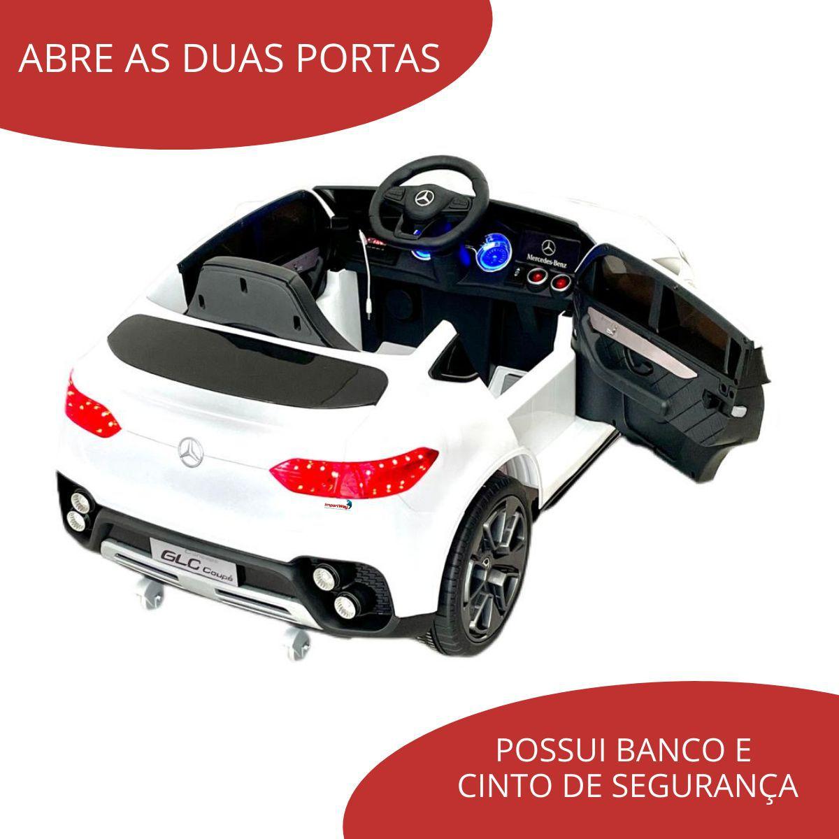 Mini Carro Elétrico Infantil Mercedes Benz Glc Coupe - Branco ...